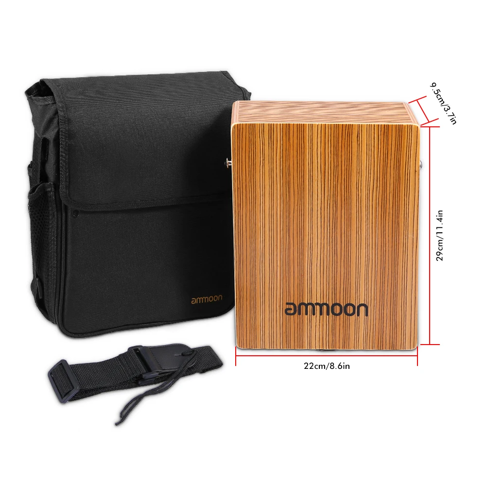 Портативный дорожный барабан Cajon плоский ручной деревянный перкуссионный