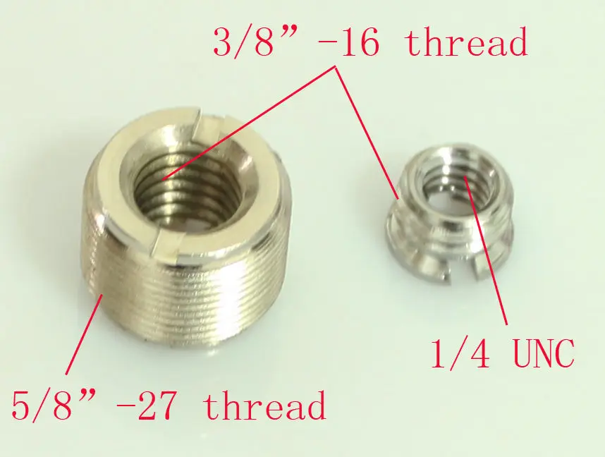 Новый блок для микрофона с винтовой резьбой 1/4 &quotдо 5/8&quot адаптер|1/4 thread|threading