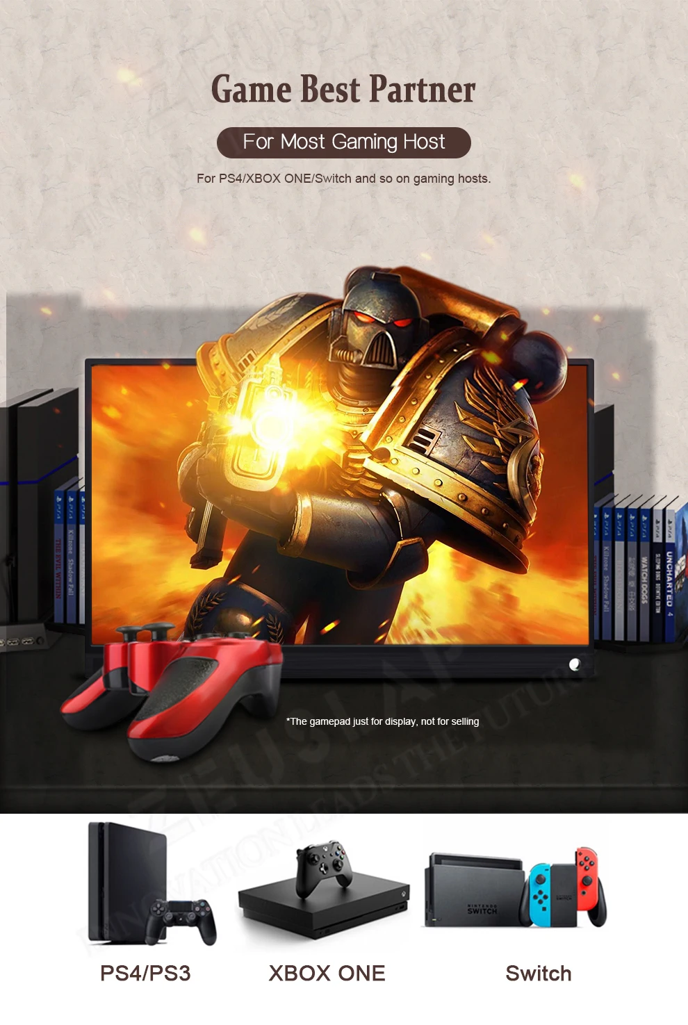 15,6 дюймов Тип c мини HDMI ЖК-монитор ips портативный игровой экран монитор