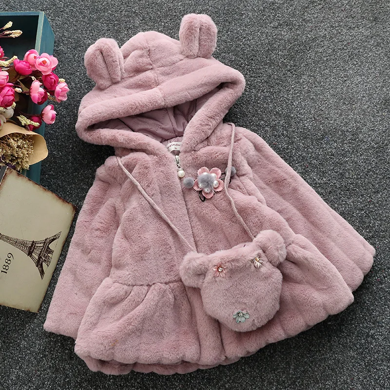 Girls Coats Wool Sweater 2018 New Autumn and Winter Jacket Kids Korean Cute Baby Princess Coat Toddler Girl |