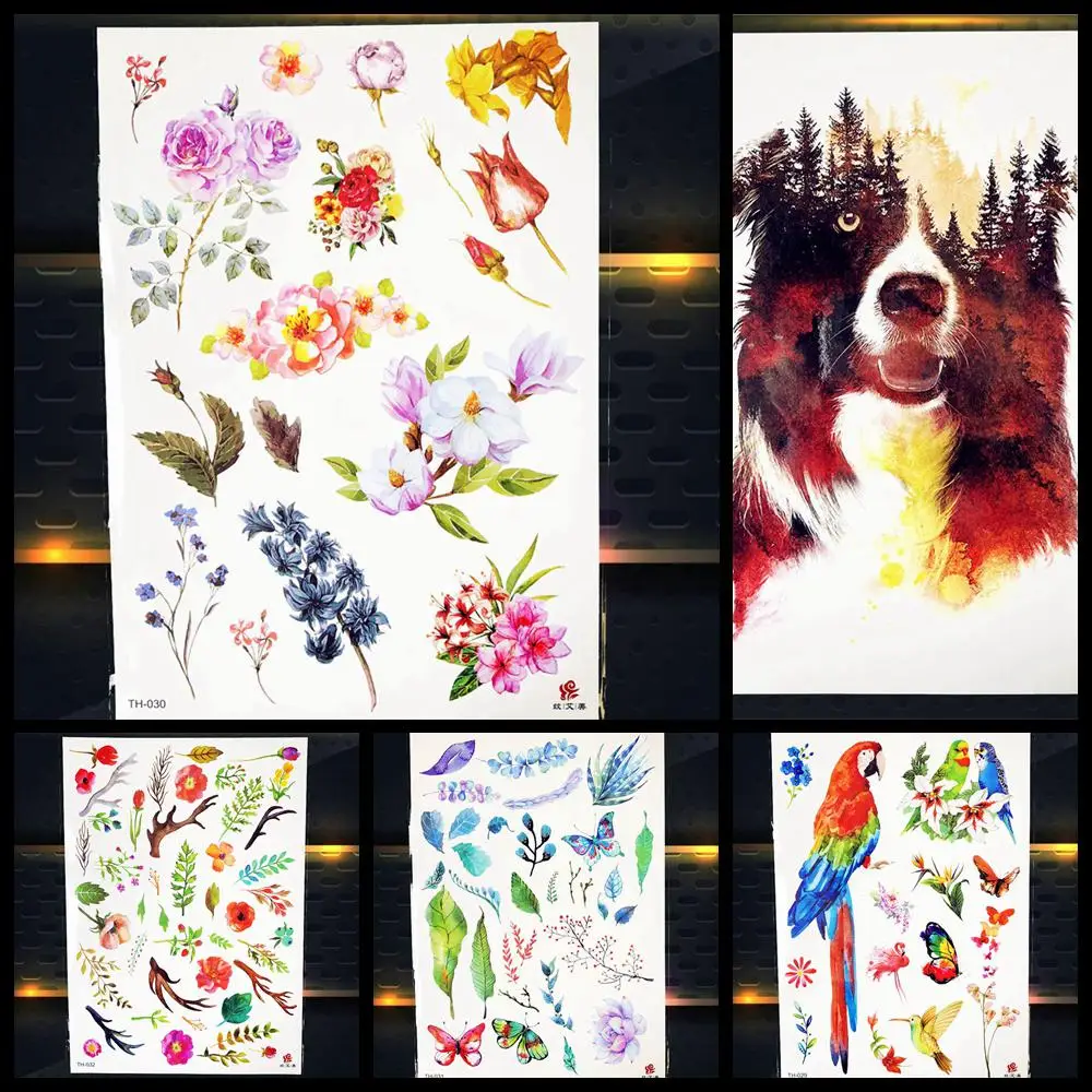 Переводная татуировка медведя детские руки боди-Арм временная для мальчиков