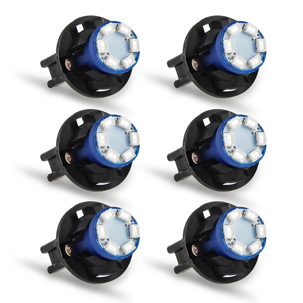 6 комплектов автомобиля 12V 0 2 W T10 светодиодный 1210 инструмент SMD панель