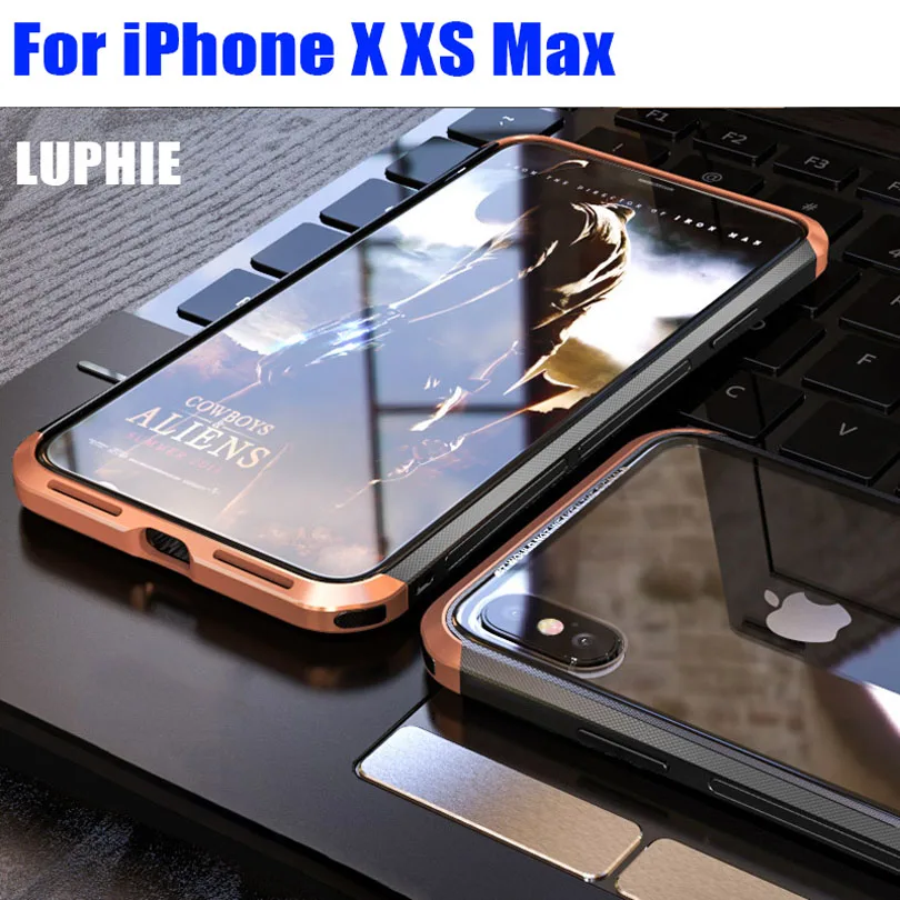 Роскошный оригинальный Алюминиевый металлический корпус Luphie + стеклянная задняя