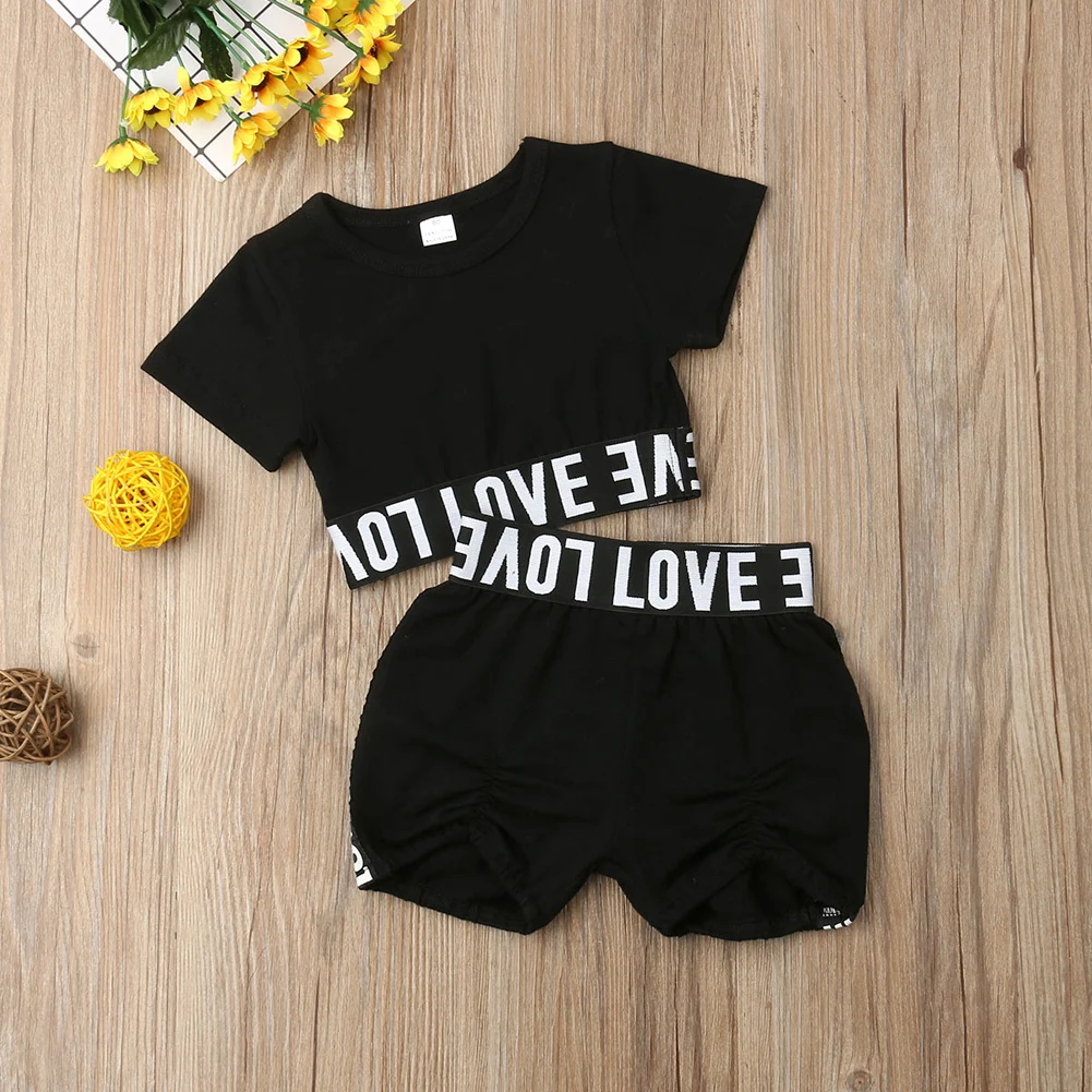 CANIS 2019 летний детский жилет для маленьких девочек укороченный черный топ