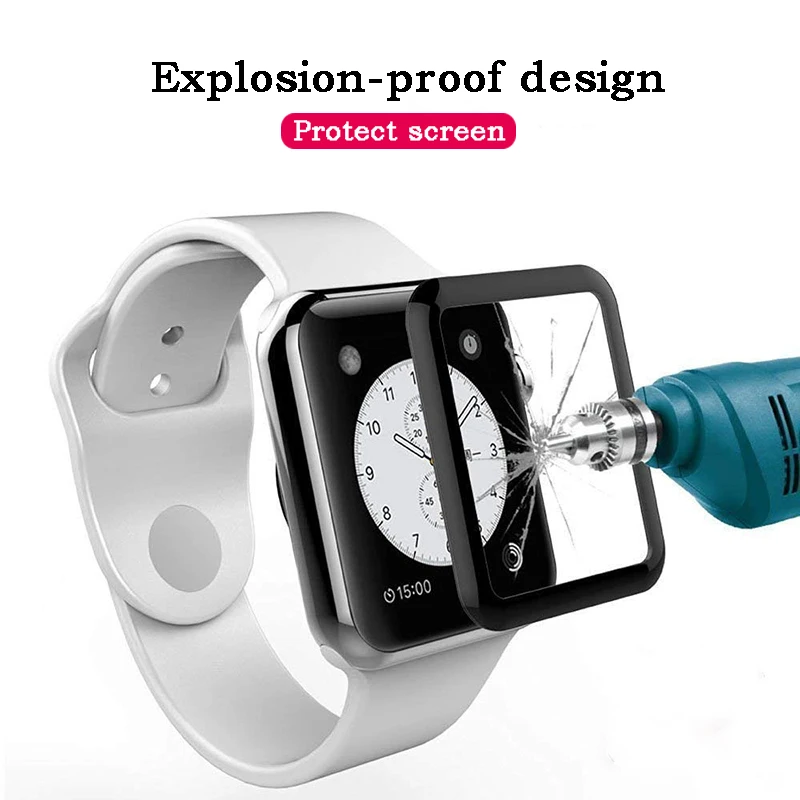 Для i Watch Series 4 40 мм 44 4D Закаленное стекло пленка для Apple изогнутая Защитная экрана |