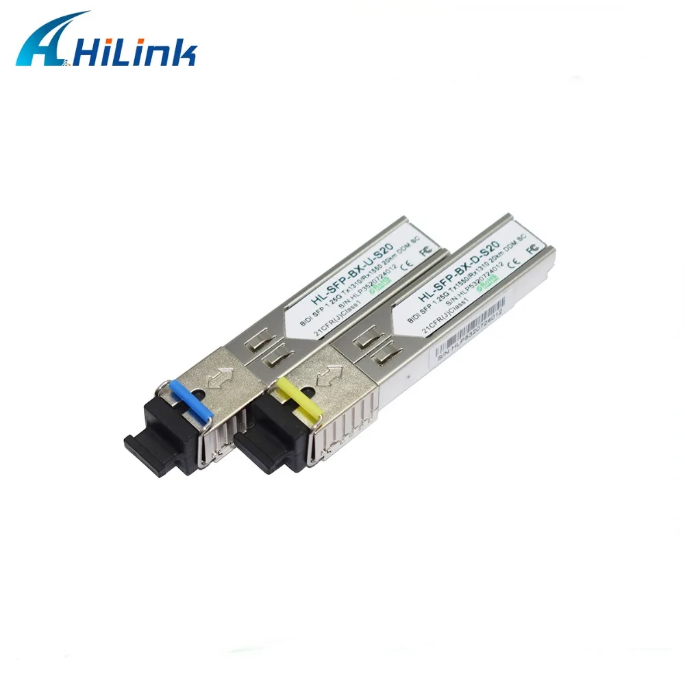 HL-GLC-BX-D/U-10D 1.25G BiDi SFP 10km LC/SC DDM Tx1310/Rx1550 Tx1550/Rx1310 | Мобильные телефоны и аксессуары