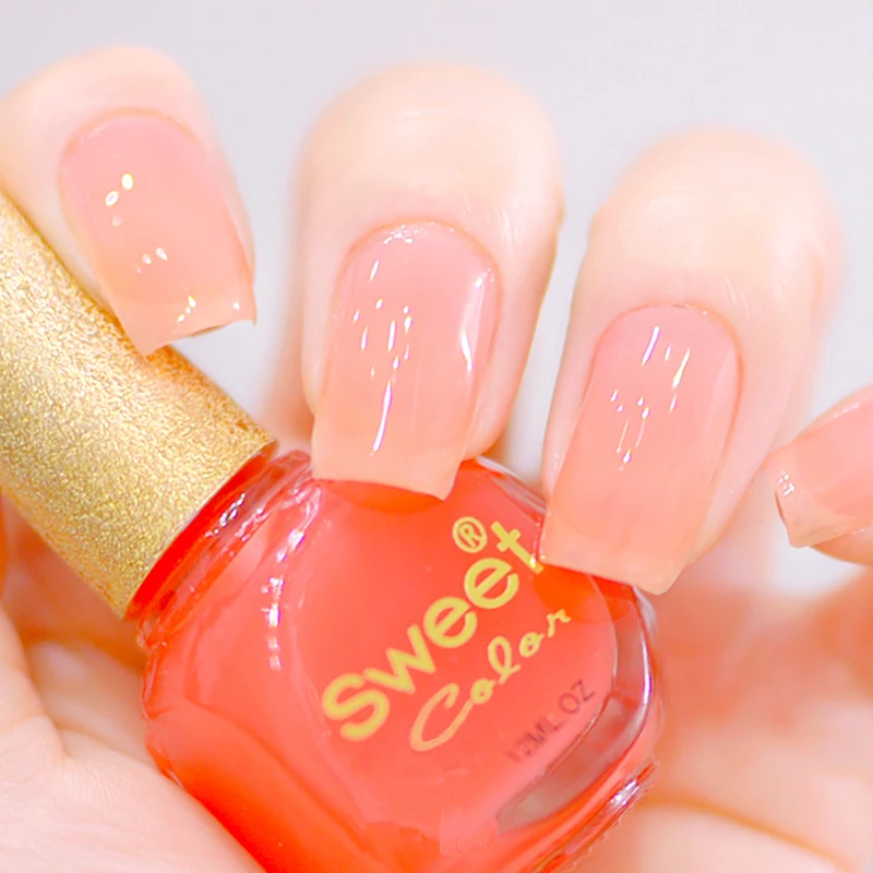 Лак для ногтей сладкий цвет экологичный желе розовая краска розовый ol набор