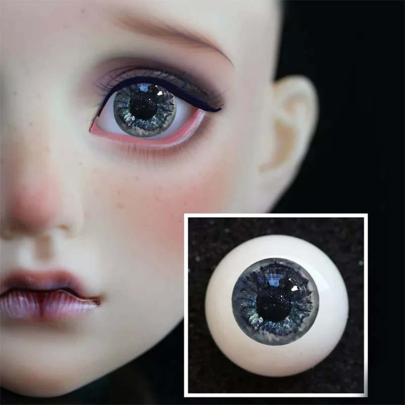 8 мм 16 18 20 14 bjd глаз темно зеленый глаза для кукол BJD игрушки sd глазного яблока 1/3 1/4