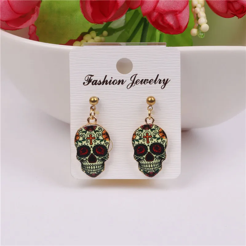 1 пара расширяемых сахаристых сладких причудливых фотографий Calavera празднование