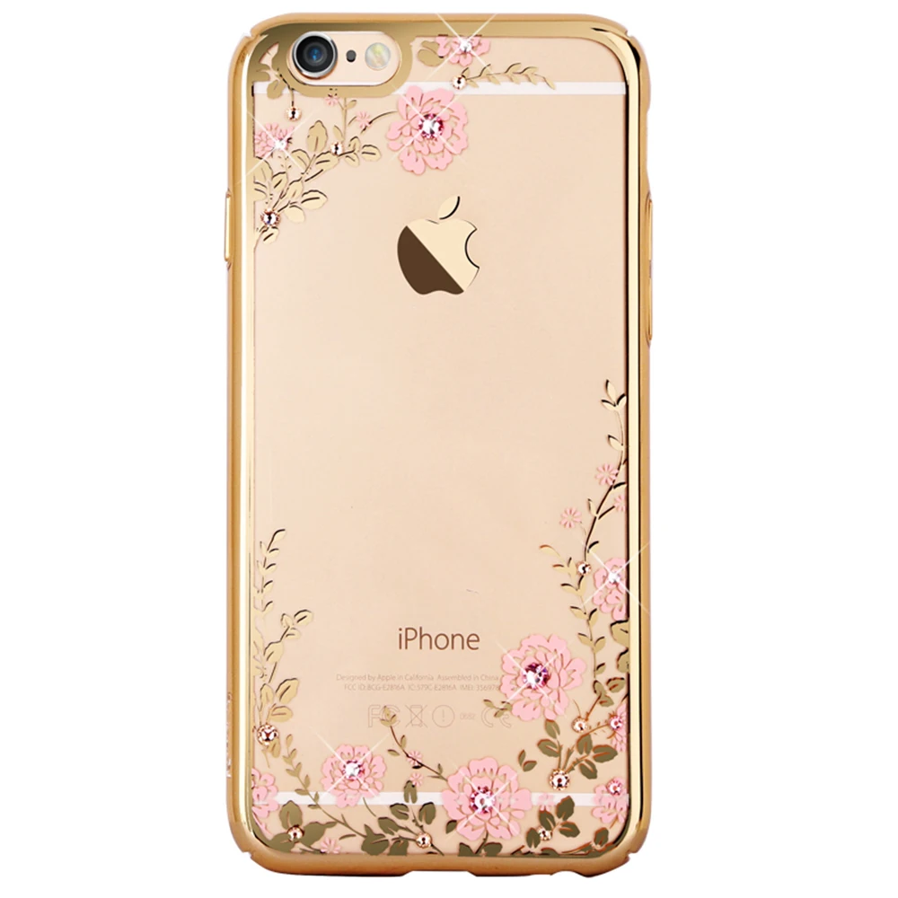 KINGXBAR чехол для iPhnoe 6 крышка 6s плюс кристаллами от Swarovski роскошный бриллиант iphone