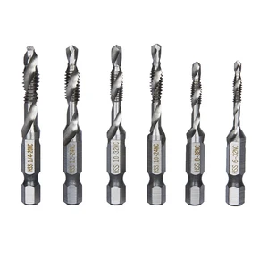 6 шт. резьбовое сверло 14 дюйма шестигранное стандартное сверло из быстрорежущей стали сверлильный инструмент Аксессуары