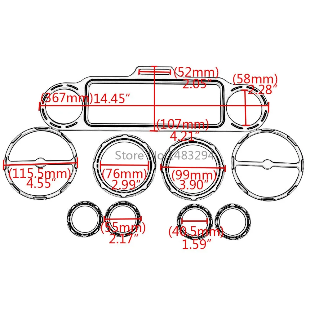 Внутренний обтекатель для мотоцикла комплект обтекателей стерео спидометра