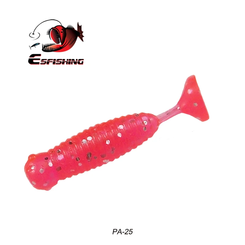 PA25 Esfishing, Высококачественная приманка, акция, рыболовные приманки, мягкие приманки, 10 шт., 45 мм, пластиковые приманки для ловли форели - Цвет: PA25