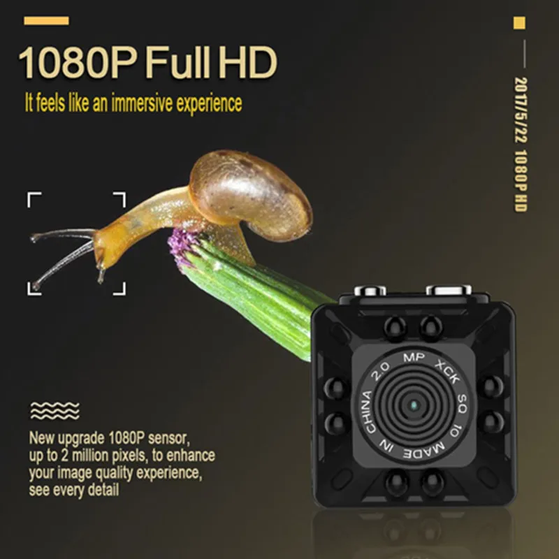 TRINIDAD WOLF SQ10 мини видеокамера Full HD 1080 P Датчик движения Micro USB камера камкордер