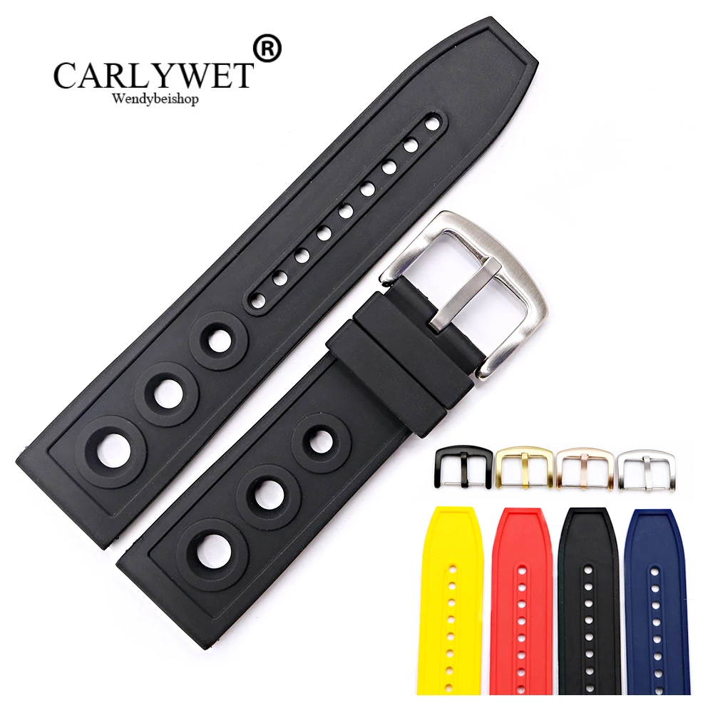 CARLYWET 22 24 мм Оптовая Продажа Высококачественная резиновая силиконовая Замена