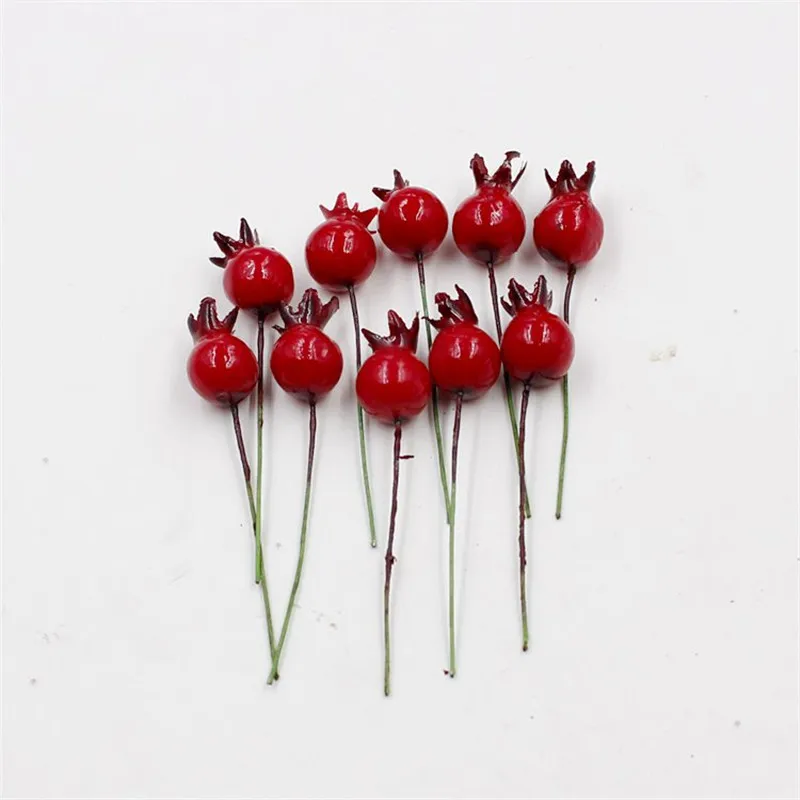 10 шт. мини Поддельные стеклянные гранатовые фруктовые маленькие Ягоды