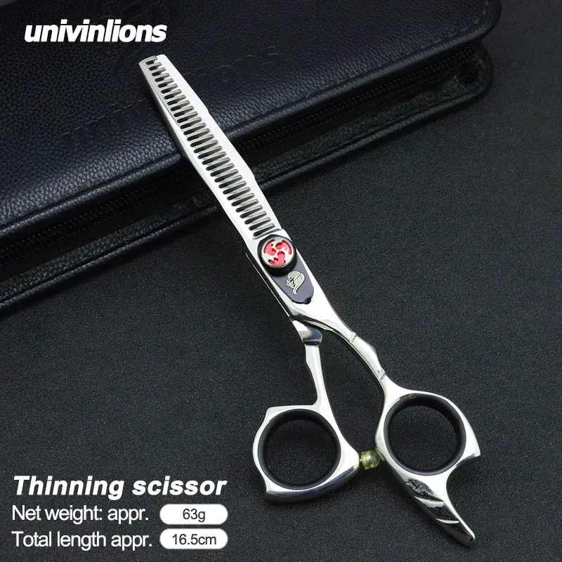 Univinlions 6 &quotЯпония 440C ножницы для стрижки филировочные Профессиональные