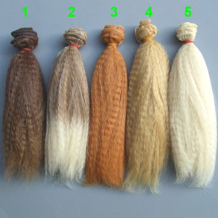 

1/3 1/4 1/6 OB SD BJD small curly doll wigs / diy handmade texitle doll hair 20cm