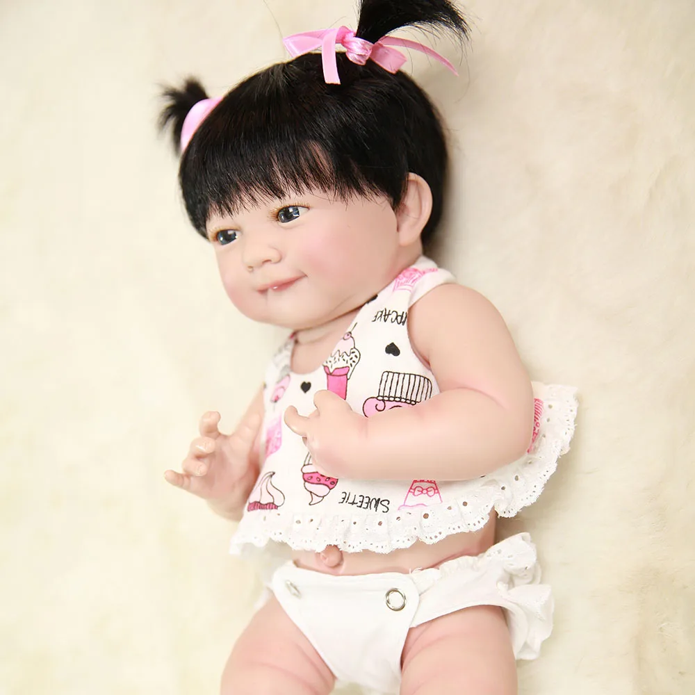 Кукла Bebe reborn 14 &quot35 см полностью силиконовая виниловая Реалистичная кукла Reborn для