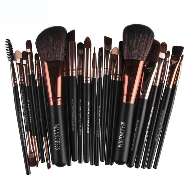 20Pcs Rose gold Makeup Brushes Set Pro Powder Brush Foundation Blush Eyeshadow Eyeliner Lip Cosmetic Make up Tool | Красота и