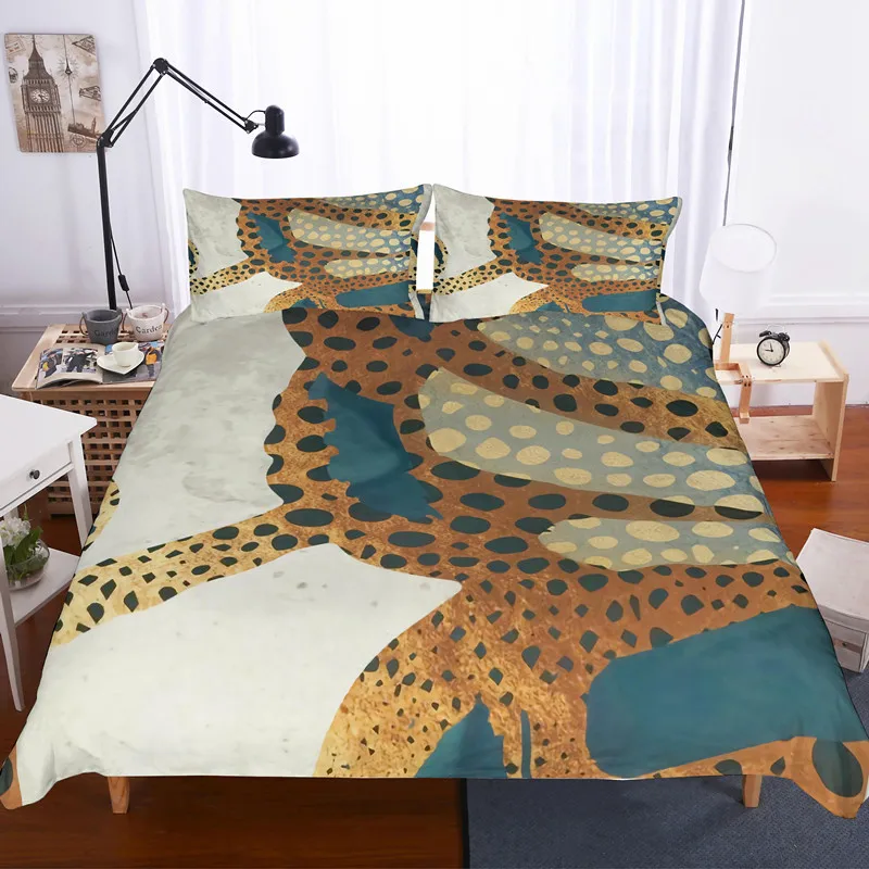 

3D bedding set octopus duvet set lifelike bedding and pillowcase bed set home textiles