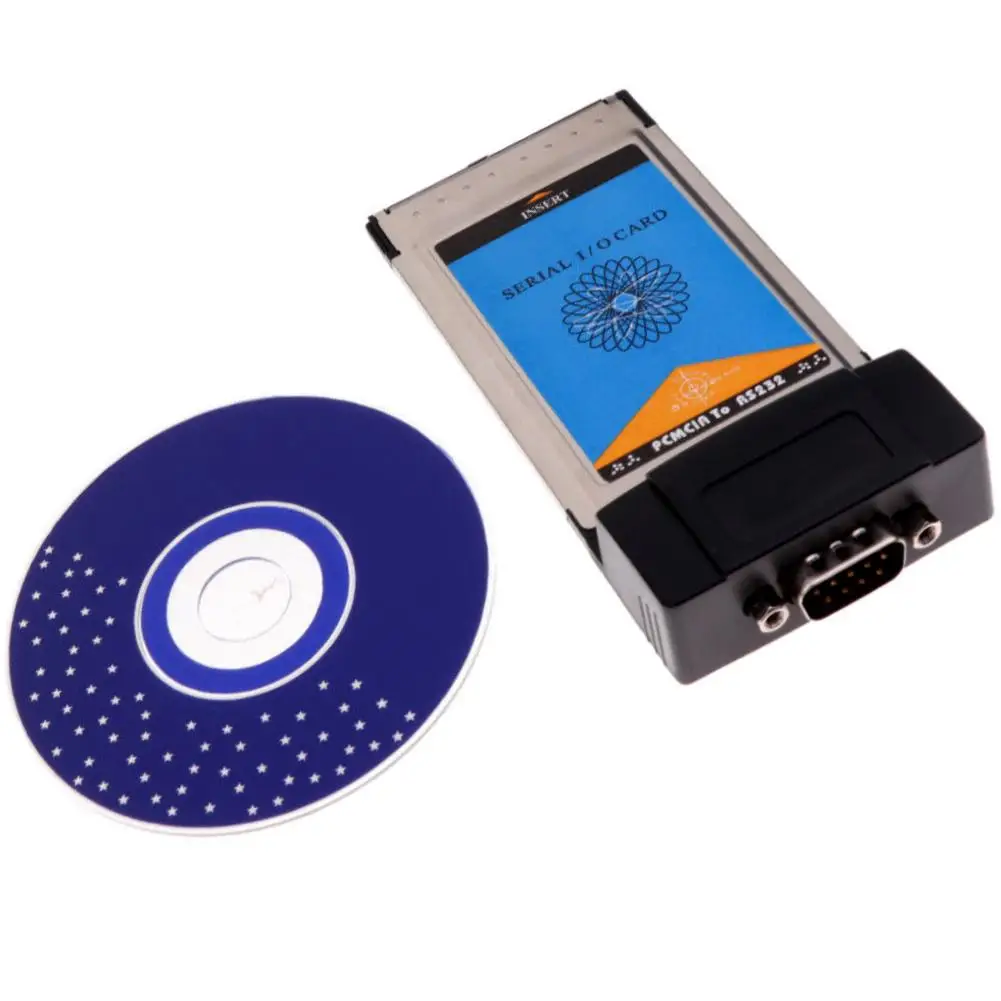 PCMCIA к RS232 последовательный I/O DB9 USB порт Cardbus карты конвертер для ноутбука