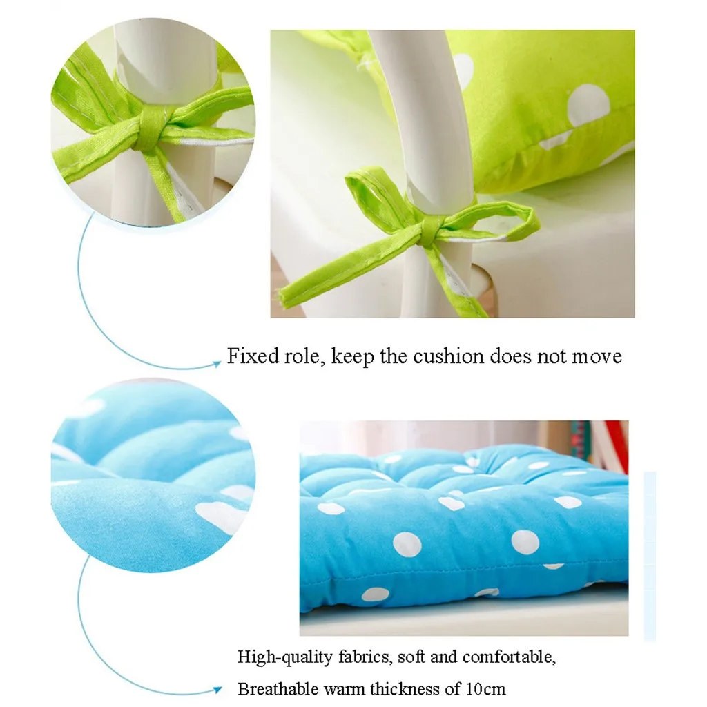 Декоративная декоративная подушка прочная Подушка на стул в горошек садовое