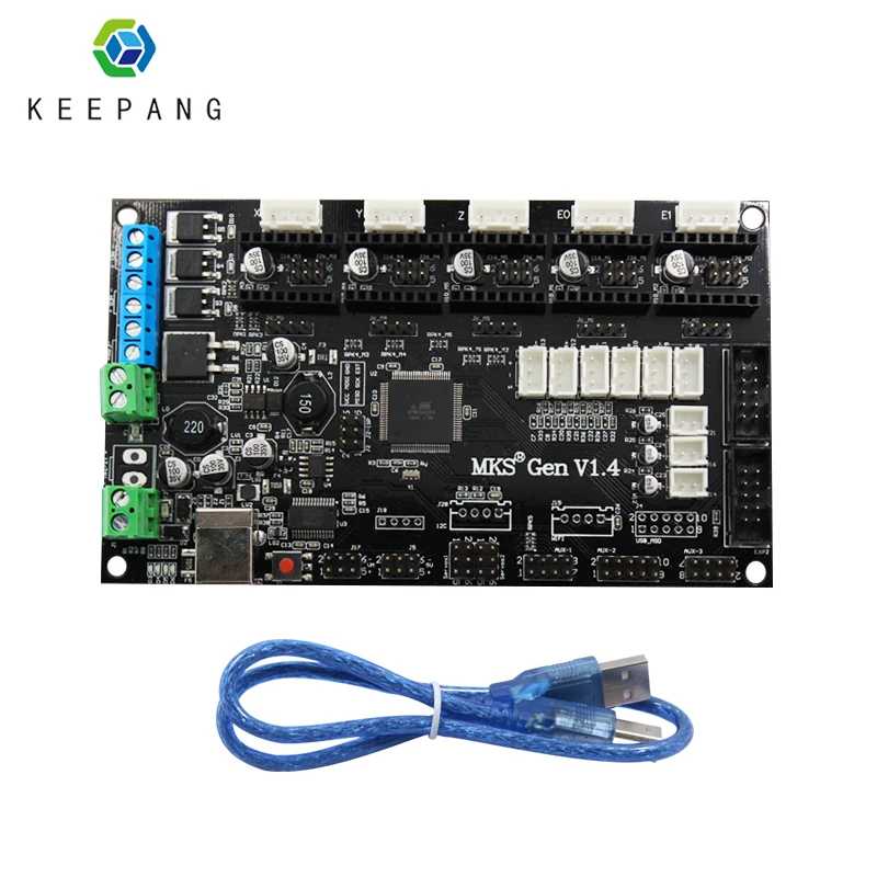 Kee Pang MKS Gen V1.4 Ramps 1 4 материнская плата управления с usb кабелем для 3d принтера