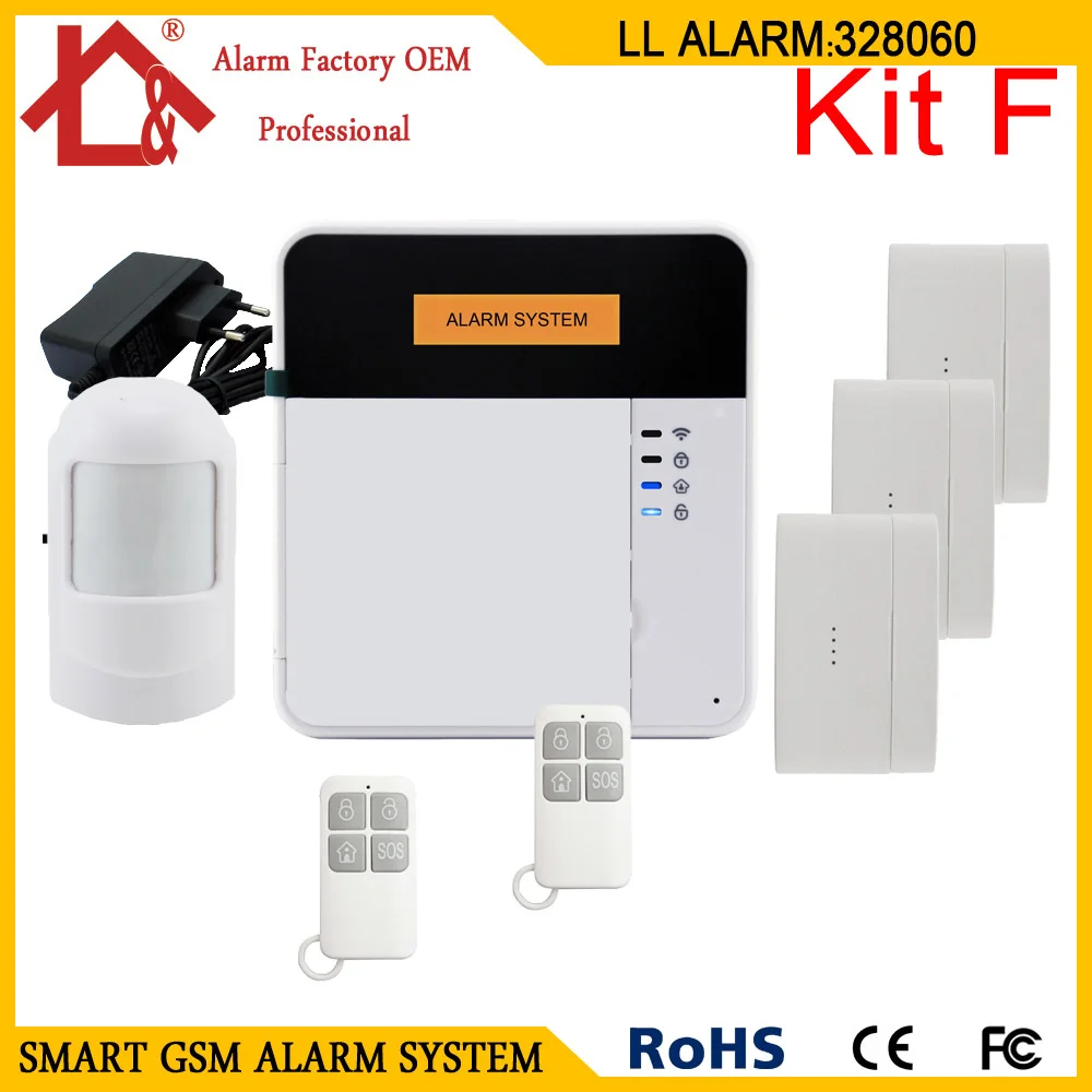 Беспроводная домашняя охранная gsm сигнализация с датчиком окна двери |