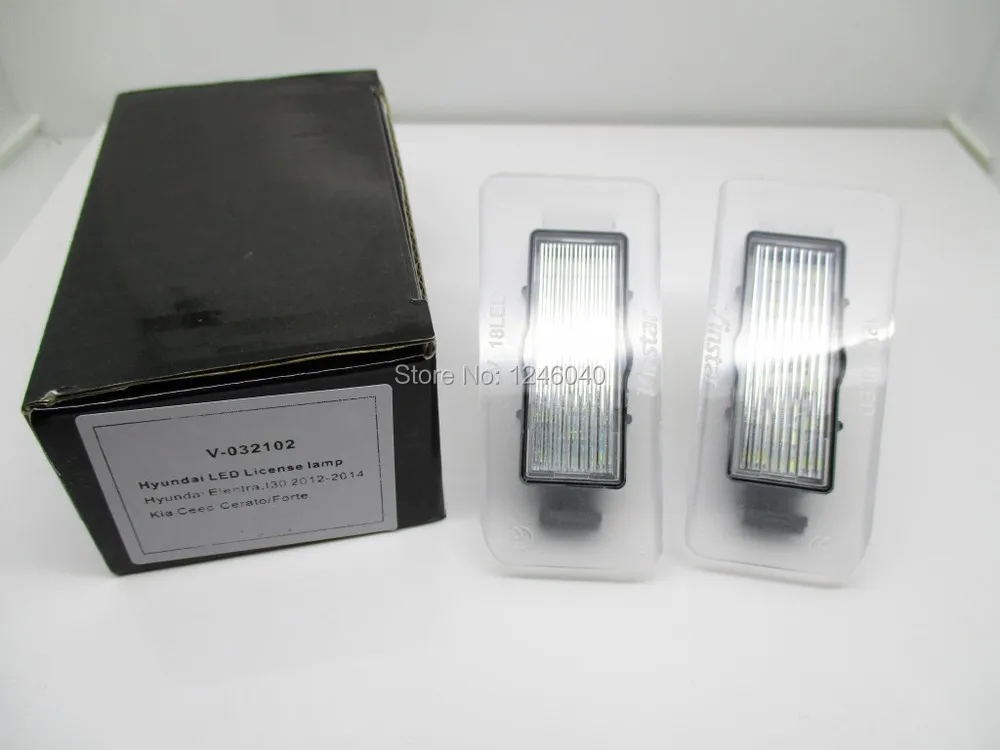 2 шт. Led номерной знак светильник для Hyundai Avante Elantra I30 12 14 Kia Ceed Cerato Форте|lamp for|lamp lamplamp