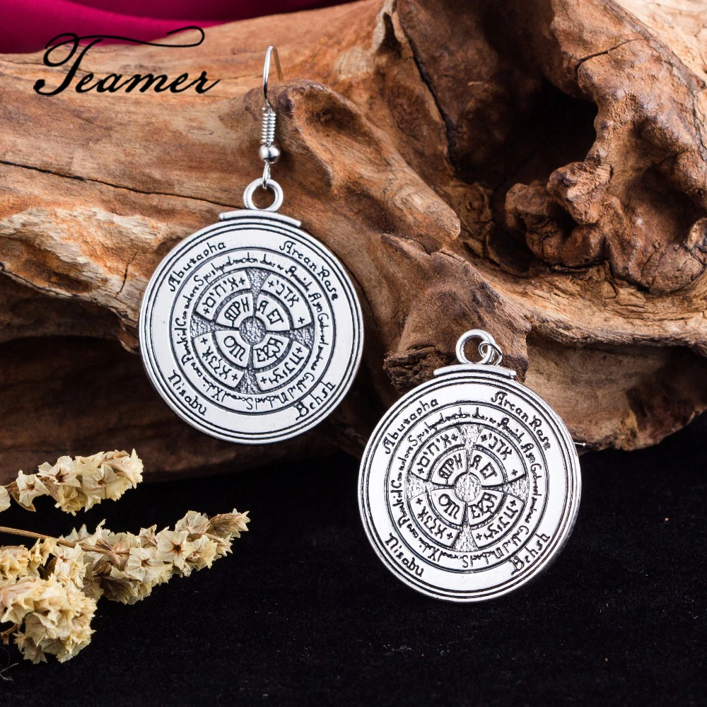 Teamer Bijoux Talisman For Good Luck Key of Soldier Pentacle Seal Wiccan Jewelry Сверхъестественное Амулет висячие