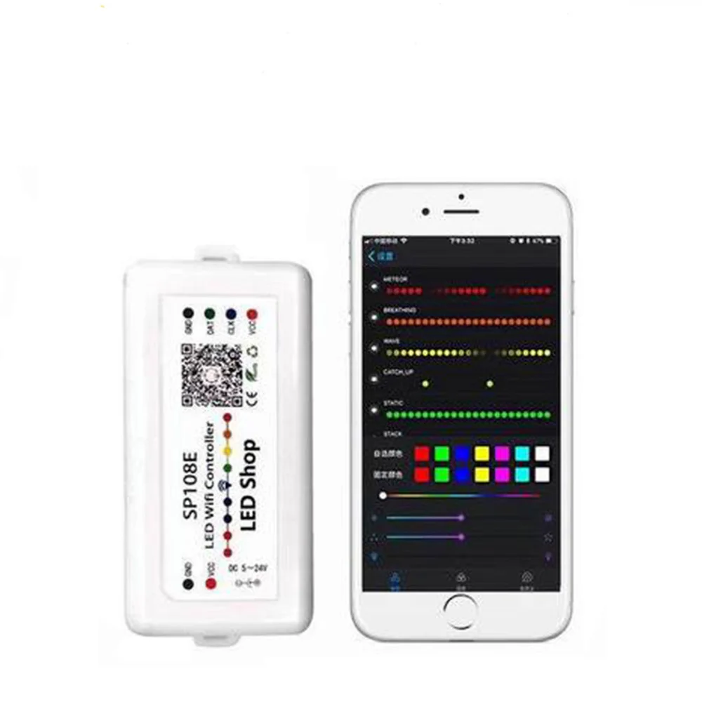 Wifi умный модуль переключателя DC 5V 12V 24V RGB контроллер телефон приложение цветной