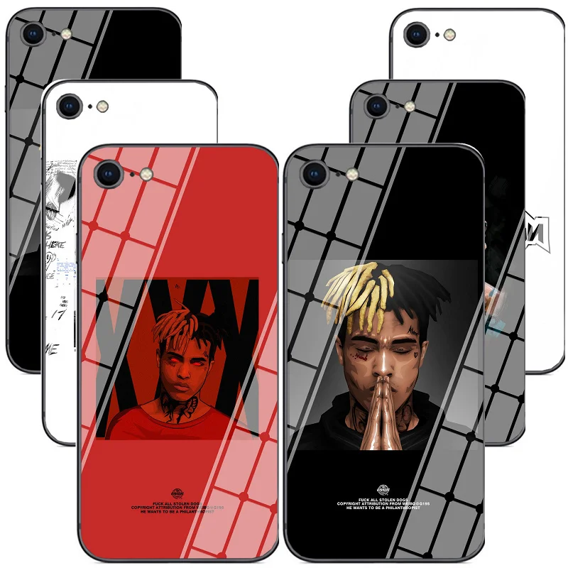 Модные XXXTENTACION для iPhone Xr Xs Max х Чехол Мягкий ТПУ силиконовый чехол закаленное
