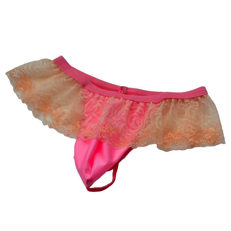 Мужское сексуальное нижнее белье 2019 трусики цветные кружевные прозрачные трусы