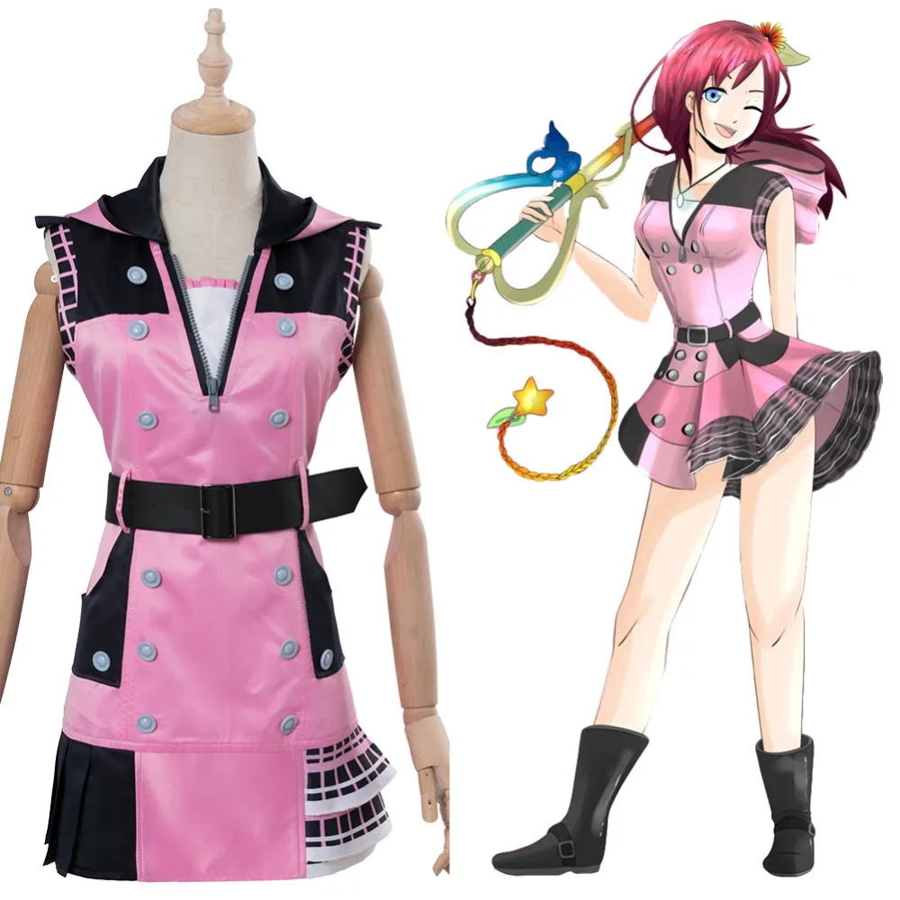 Костюм для косплея Kingdom Hearts III Kairi костюм взрослых и женщин на Хэллоуин