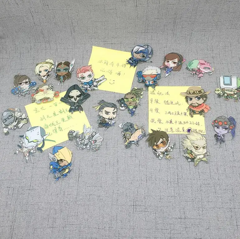 Стильная футболка с изображением персонажей видеоигр OVERWATCH серии магниты на