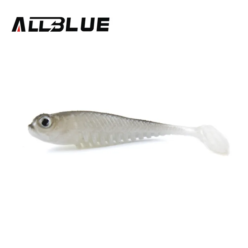 ALLBLUE 10 шт./лот 2 6 г/7 5 см Мягкая приманка для рыбы рыболовная 3D Глаза Мягкие