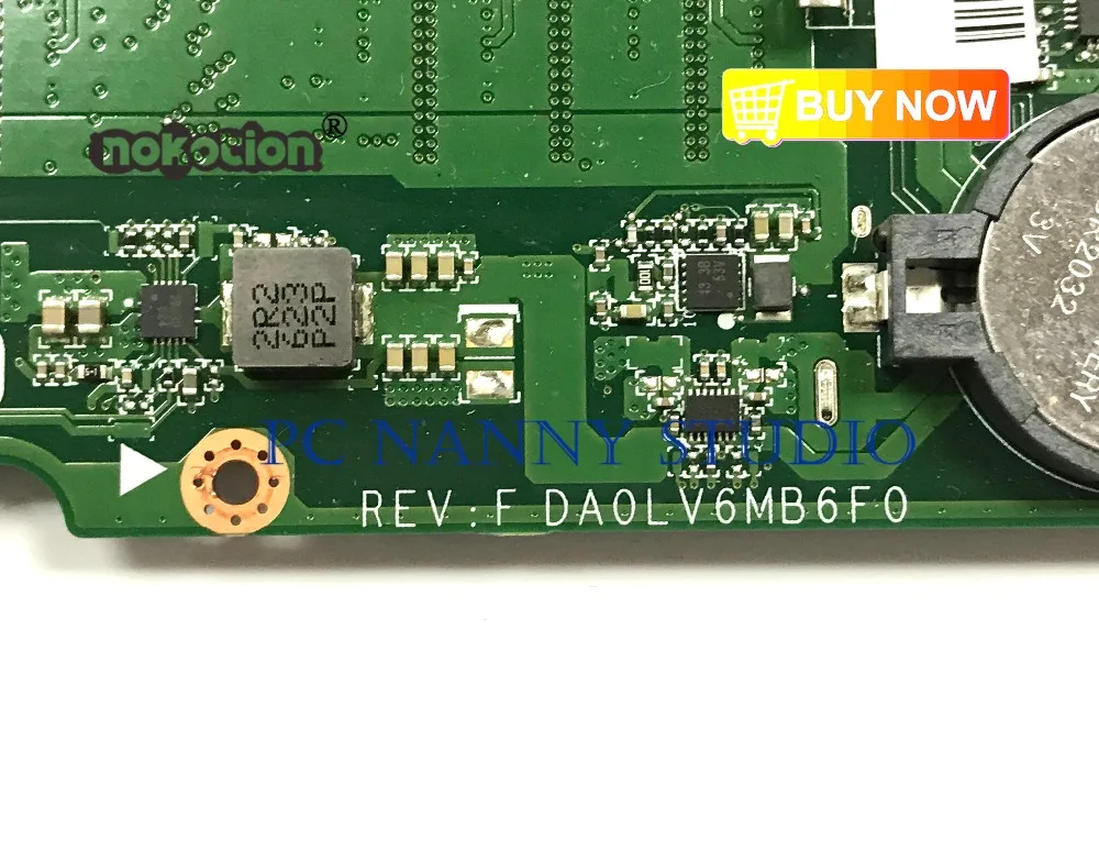 Pananny DA0LV6MB6F0 для lenovo V310 V310-15ISK Материнская плата ноутбука I3-6100U DDR4 тестирование