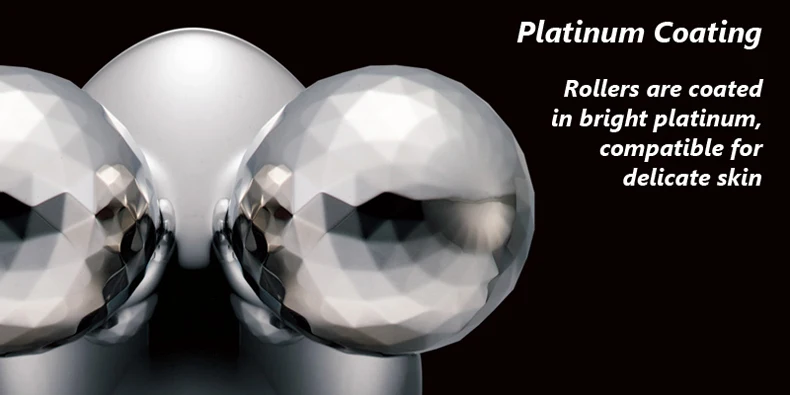 Refa CARAT роликовый массажер 4 mircocurence Платиновые ролики двойной прокатки разминающий массаж подтяните кожу тела похудение водонепроницаемый