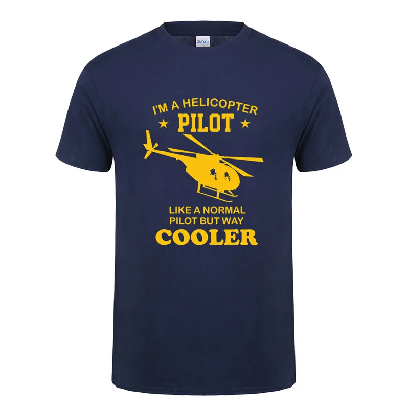 Omnitee, новинка, футболки с надписью I'm a Helicopter Pilot, мужские, забавные, круче, чем обычно, хлопковые, с коротким рукавом, вертолет, футболка, OT-742 - Цвет: as picture
