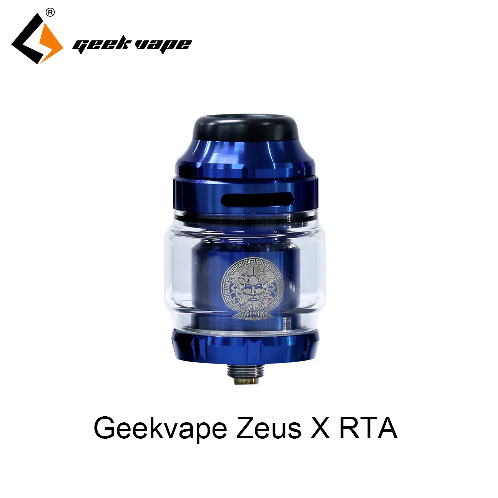 blue 2 шт./лот резервуар для вейпа Geekvape Zeus X RTA 4,5 мл емкость бака с 810 Delrin капельным наконечником vape распылитель rta vs zeus rta zeus dual - Цвет: blue