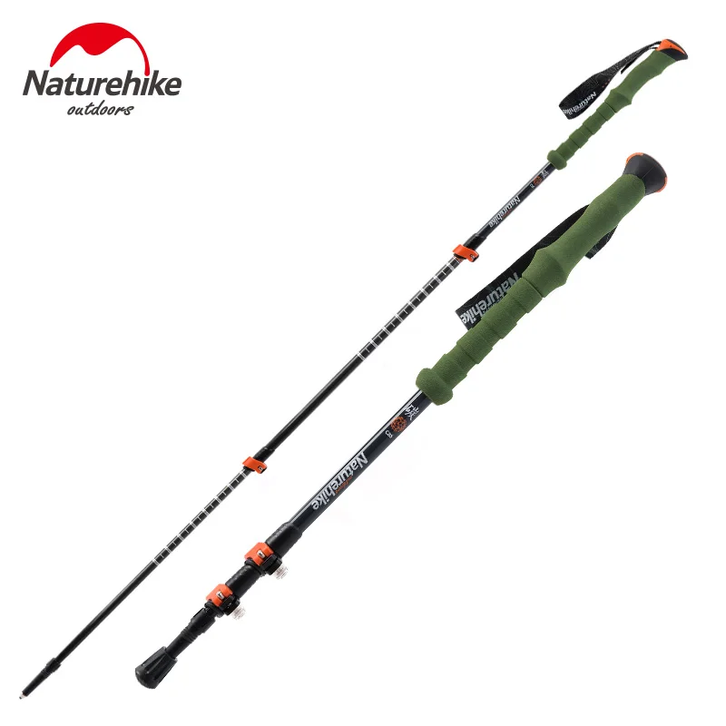 NatureHike 3 шарнира Сверхлегкий складной телескопические палки портативный