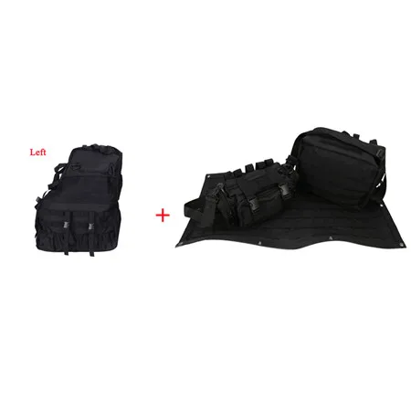 as the picture show WISENGEAR для Jeep крышка багажника мульти карманы сумка для хранения инструмент гаджет карго ролл клетка сума для Wrangler JK 4 двери Оксфорд - Название цвета: as the picture show