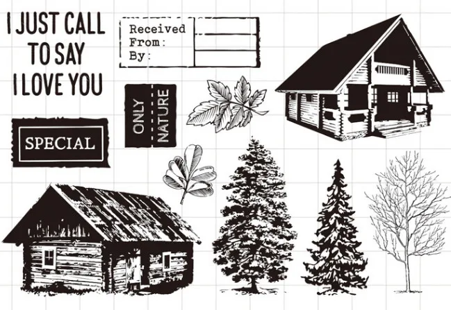 Маленькая кабина прозрачный силиконовый штамп/печать для DIY скрапбукинга/фотоальбом декоративный прозрачный штамп H905