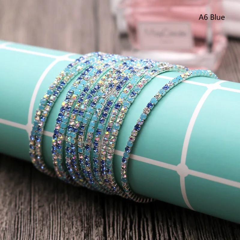 Горячий! Многоцветные браслеты Mecresh с кристаллами для женщин и девочек Цветочные