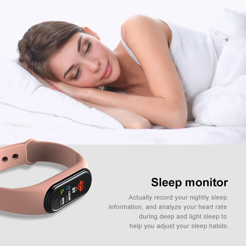 M4 Smart band 4 Fitness Tracker Watch Sport bracelet Heart Rate Blood Pressure Smartband Monitor Health Wristband | Спорт и