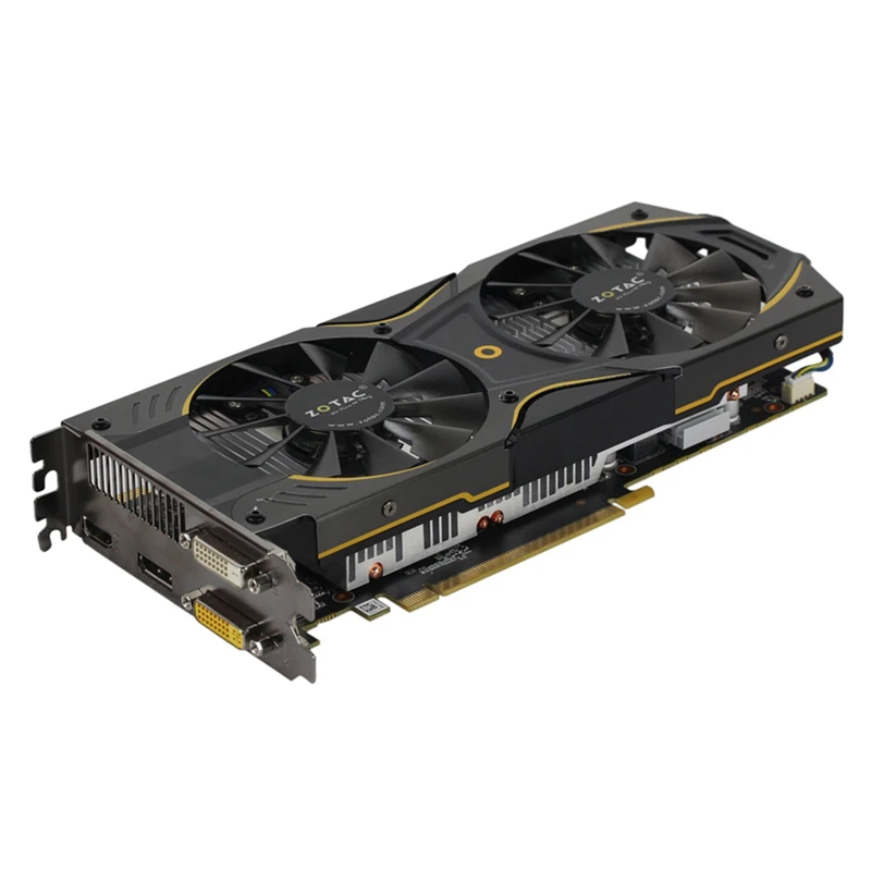 Видеокарта ZOTAC GTX 950 2 Гб 128 бит GDDR5 GPU для NVIDIA оригинальная GeForce GTX950 2GD5 GM206 PCI E X16 Hdmi
