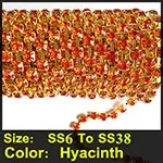 Золотая основа кристалл AB стеклянные стразы цепочка SS6 до SS18 интенсивная Золотая основа стиль diy аксессуары для красивого Платья Стразы на цепочке