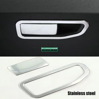 co pilot storage box cover trim storage bins swith paillette stainless steel 2018 2019 car styling for peugeot 4008 5008 2017
