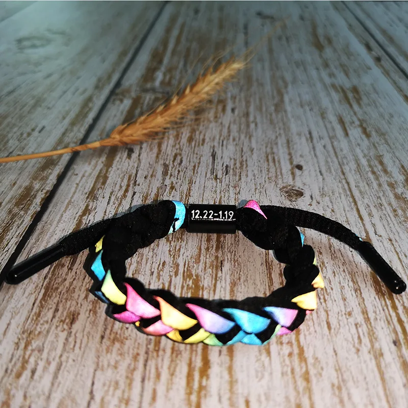 

Mix 12 constellations Rainbow Colored Braied Bracelets for Lovers Gifts Handmade Jewelry for Women